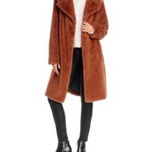Bernardo Faux Fur Teddy Coat